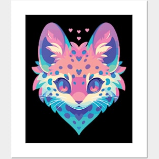 Kawaii Cute Wildcat Series - 006 Posters and Art